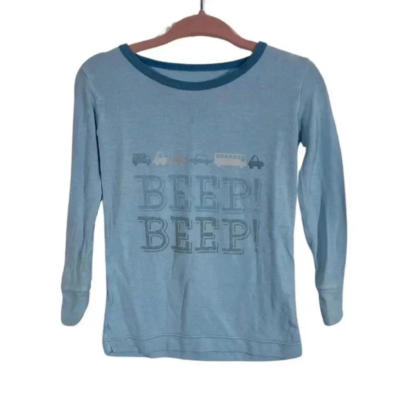 Lot of 2: Kickee Pants Frank the French Bulldog & Beep Beep Car L/S Pajama tops - Picture 6 of 9